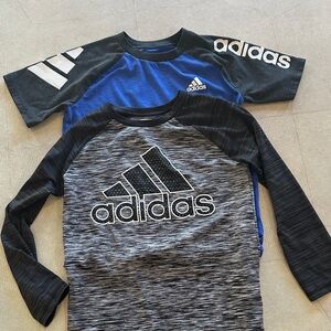 Adidas Kids' Blue and Black Short Sleeve Tees